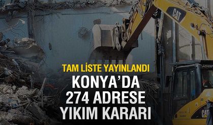 Konya'da 274 Kaçak Yapı İçin Yıkım Başlıyor