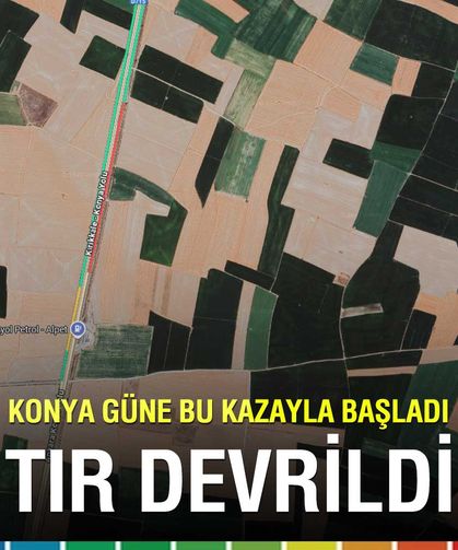 Konya-Ankara Yolu'nda Devrilen Tır Trafiği Felç Etti, Ekipler Hızla Müdahale Etti