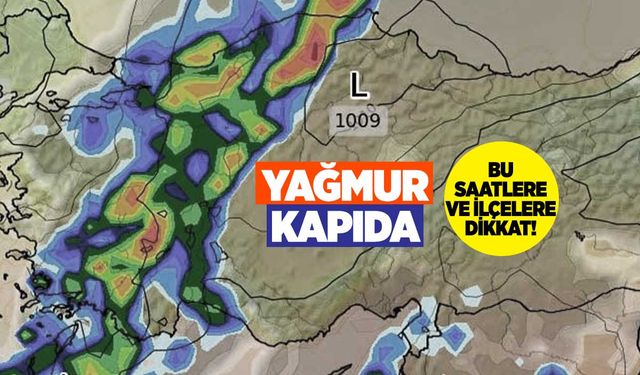 Konya'da yağmur saatleri belli oldu! Tedbirinizi alın