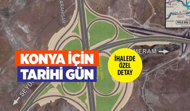 Konya Çevre Yolu'nun 3. Etap İhalesi Açıldı