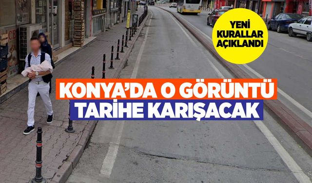 Konya'da o görüntü tarihe karışacak! Geniş ve nitelikli kaldırım uygulaması başlıyor