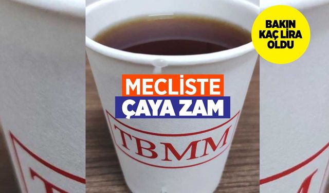 TBMM'de çay fiyatına yüzde 100 zam