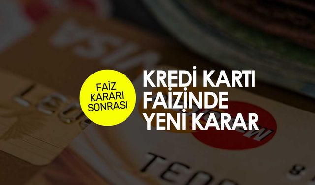 TCMB, kredi kartı faiz ve komisyon oranlarında değişiklik yapmadı