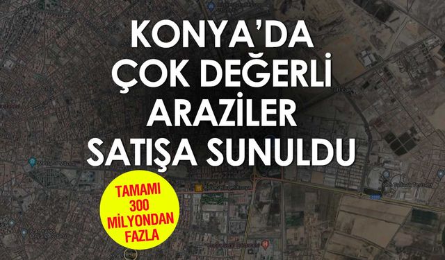 Karatay Belediyesi'nden arsa satışı! Fetih Mahallesi'nde