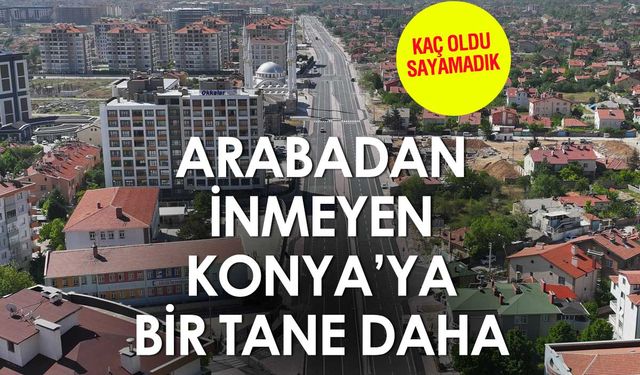 Arabasından İnmeyen Konya'ya Bir Tane Daha Yapıldı