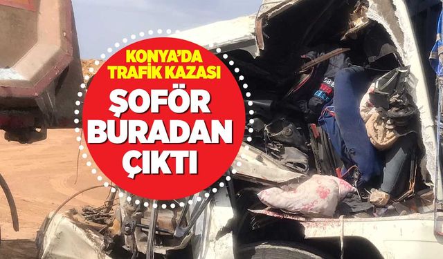 Şoför Buradan Çıkarıldı: Ilgın'da Trafik Kazası