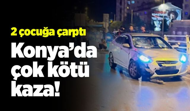 Beyşehir Çevreyolu Başkent Kavşağı'nda feci kazada 1 çocuk öldü biri ağır yaralı