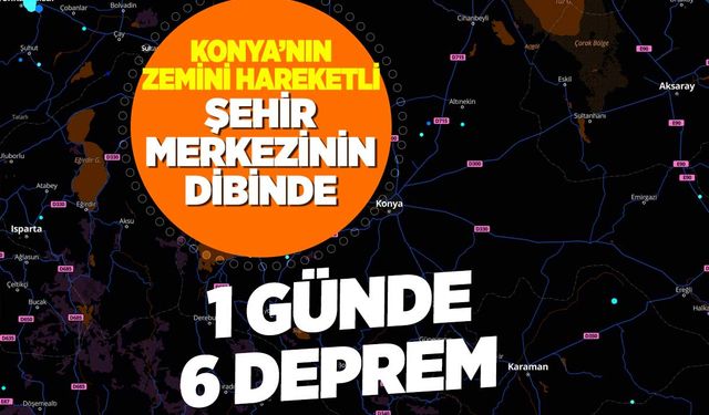 Deprem Fırtınası: Konya'da 24 Saat İçinde 6 Deprem! Artçı mı, Büyük Depremin Öncüsü mü?