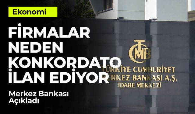 Firmalar Neden Konkordato İlan Ediyor? Merkez Bankası Sebepleri Sıraladı