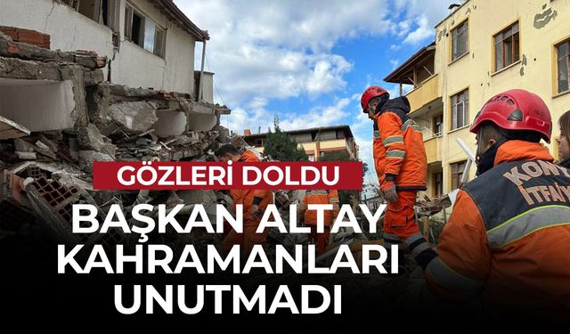 6 Şubat Depremlerinde Hayat Kurtaran İtfaiyecilere Başkan Altay’dan Tebrik Ziyareti