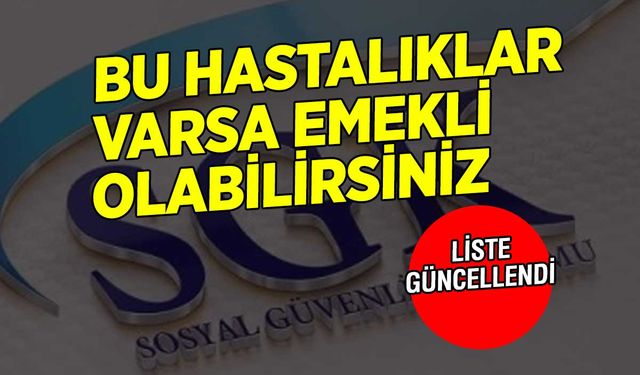 Malülen Emeklilik İçin Hastalık Listesi Güncellendi