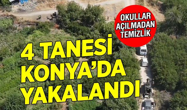 4 Tanesi Konya'da Yakalandı