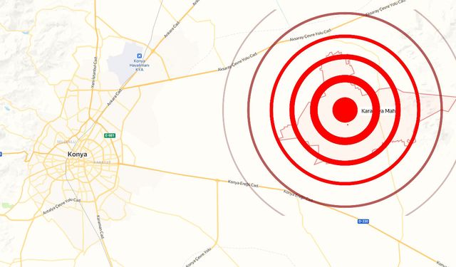 Konya Merkeze 31 Kilometrede Deprem