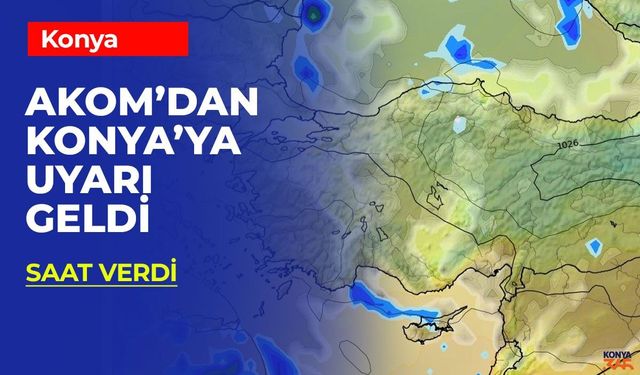 Konya’da Kuvvetli Rüzgar ve Sis Uyarısı!