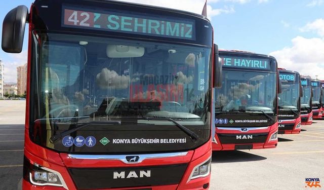 Konya’da Toplu Ulaşım Fiyatlarına Zam Yok