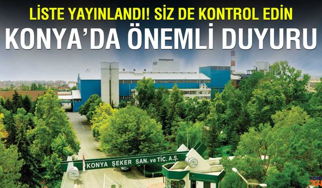 Konya Pancar Ekicileri Kooperatifi’nden Mirasçılara Önemli Duyuru