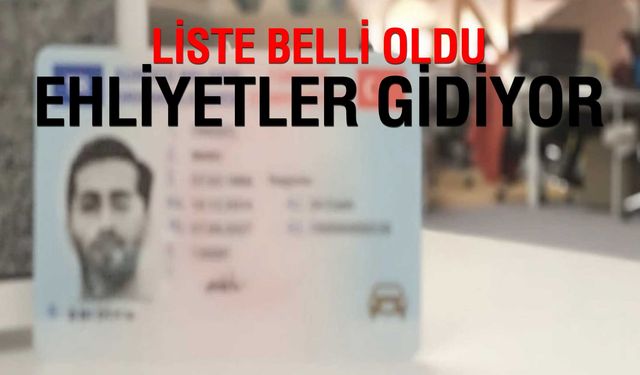 Bu kişilerin ehliyetleri iptal edilecek