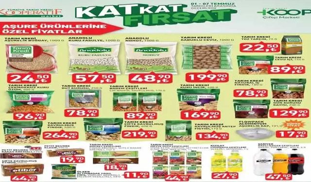 Tarım Kredi Market’ten Muharrem Ayına Özel Aşure Malzemelerinde Dev İndirim Kampanyası!