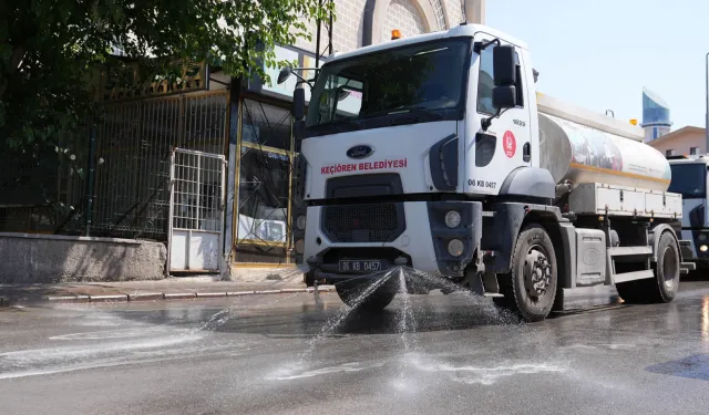Suyu Kalmayan Ankara'da Bol Sulu Temizlik