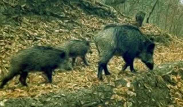 Konya'da domuz şoku