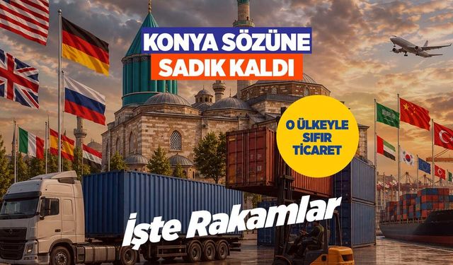 Konya'nın İsrail'e İhracatı Sıfırlandı! Rakamlar Açıklandı