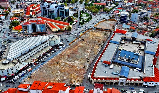Konya Peynir Pazarı’nda ikinci etap yıkım tamamlandı