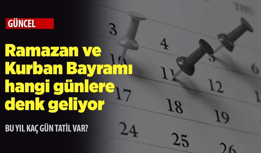 2023 yılının resmi tatilleri hangi günlere denk geliyor?