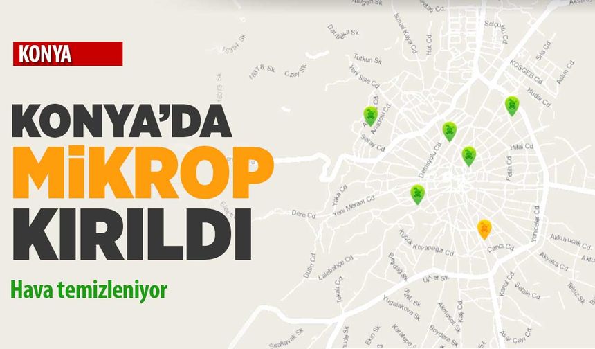 Kar yağışı etkisini gösterdi, Konya’da mikrop kırıldı