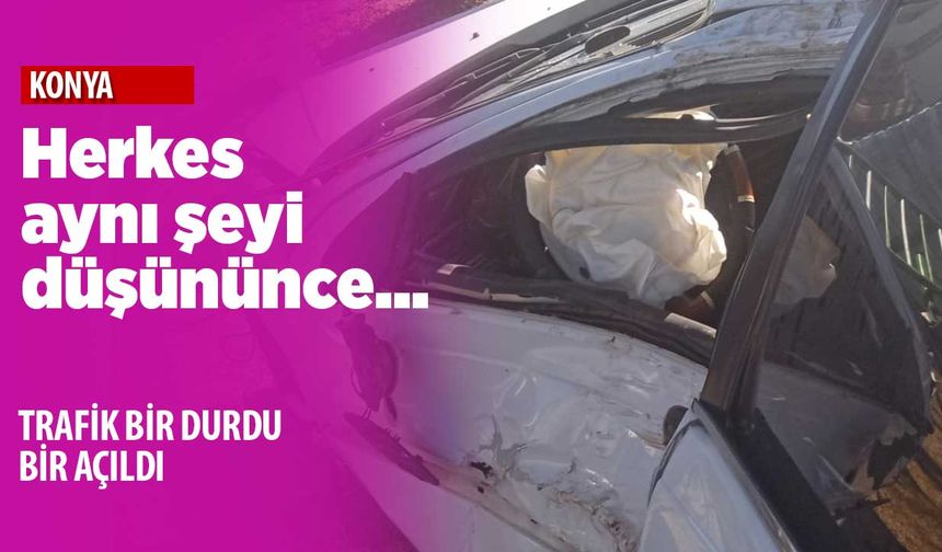 Konya böyle bir günü geride bıraktı! Trafik bir durdu bir açıldı