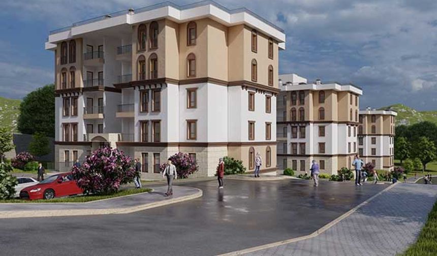 Köylerde ikamet eden, evleri yıkılan veya acil yıkılacak durumda olan depremzedelere de yöresel mimariye uygun, verandalı, net 93 metrekare 3 artı 1 köy konutları yapılacak.