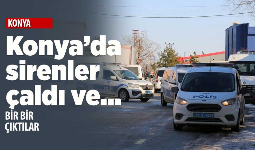 Konya'da sirenler çaldı emniyet ekipleri deprem bölgesine gitti