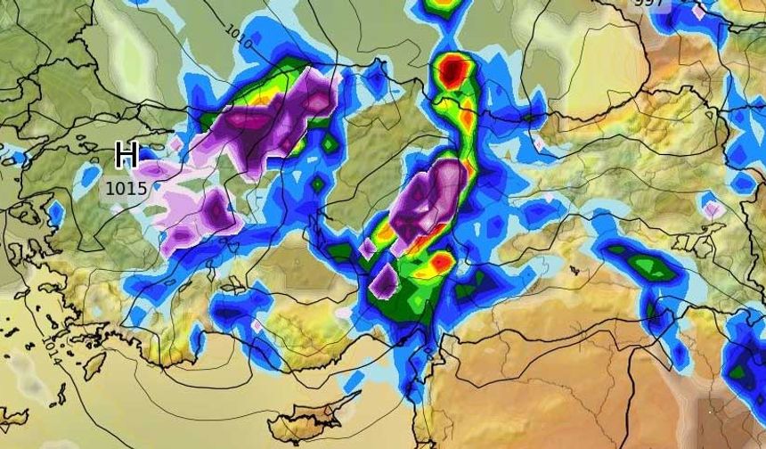 28 Mart Salı günü yağmur bekleniyor. Hava sıcaklığı en düşük 7, en yüksek 16 derece.