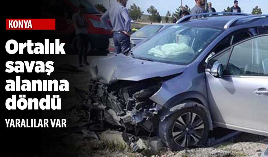Konya'da yine aynı ilçede trafik kazası! 5 yaralı var