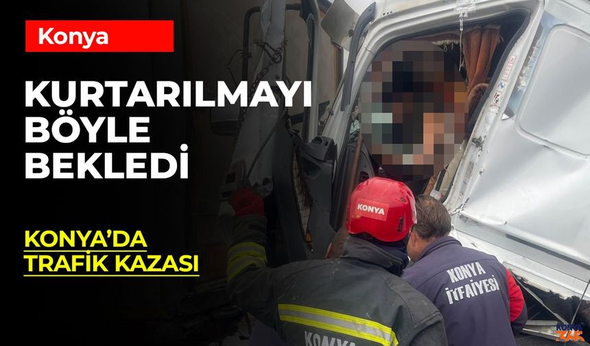 Konya-Ankara Yolu'nda Zincirleme Tır Kazası: Sürücü Sıkıştı