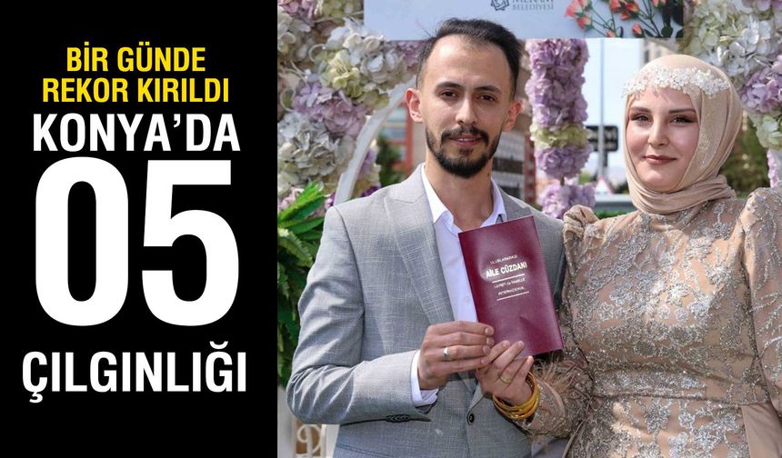 Konya'da bu özel günde 11 dakikada 1 nikah