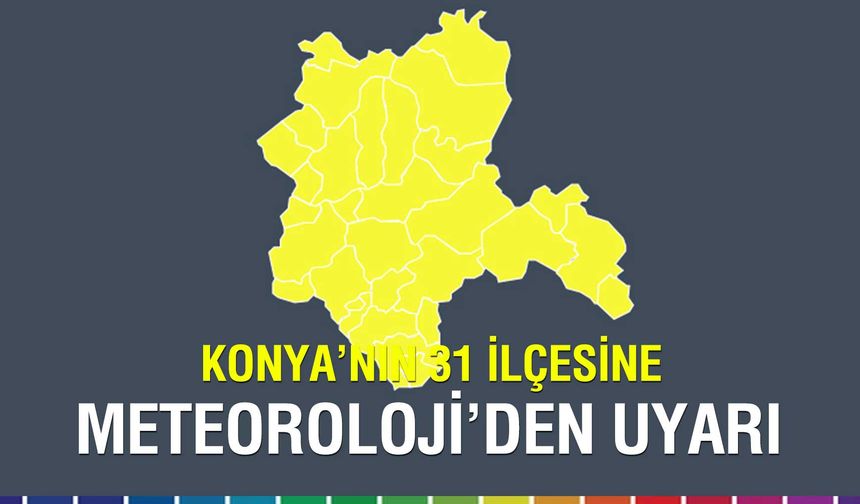 Konya Alarmda: 31 İlçeye Kuvvetli Rüzgar ve Fırtına Uyarısı!