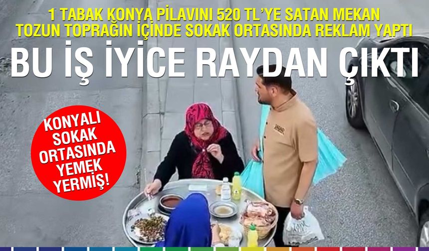 Cadde Ortasında Şov: Konya'da Yiyecek Mekanlarının Gösteri Yarışı Çığırından Çıktı