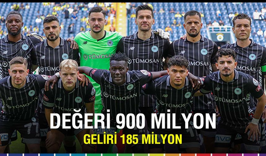 Konyaspor'da kafalar karışık: Değeri 900 milyon geliri 185 Milyon TL
