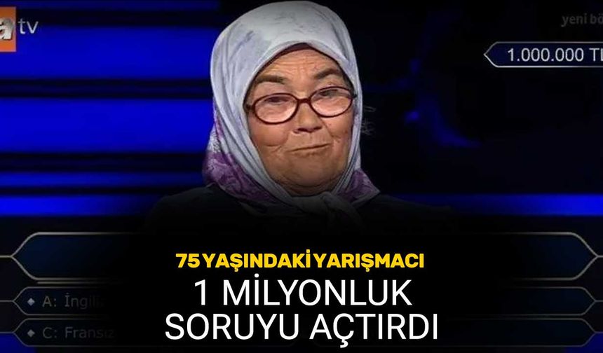 75 Yaşındaki Yarışmacı Milyonluk Soruyu Açtırdı