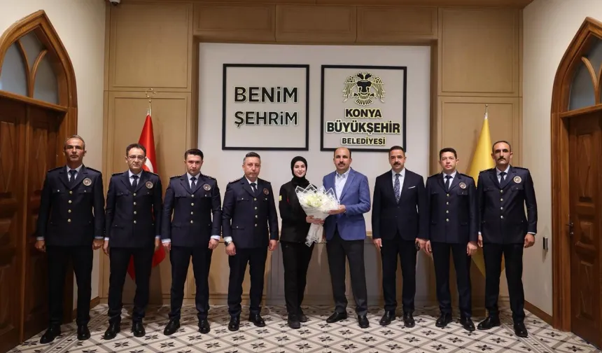 Konya İtfaiyesi Başkan Altay'ı Ziyaret Etti