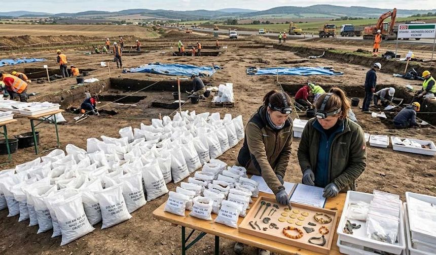 Otoyol Kazısında Dev Kelt Şehri ve Dev Hazine Bulundu