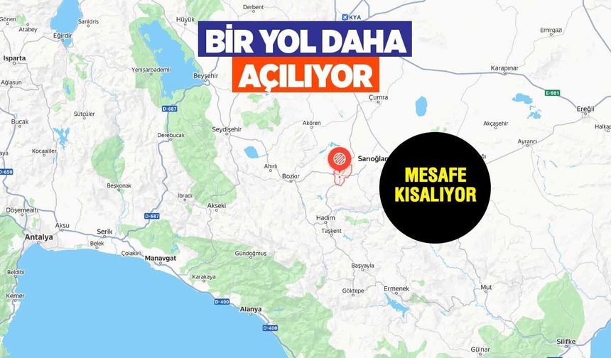 Konya yıllardır bekliyordu: Bozkır-Sarıoğlan yolu için ilk adım atıldı