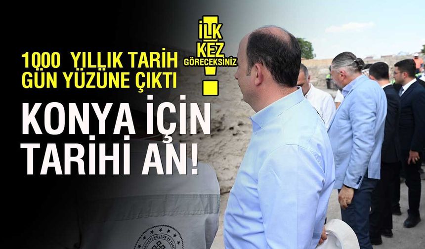 Konya tarihine damga vuracak keşif! Larende Kapısı ve surlar gün yüzüne çıktı