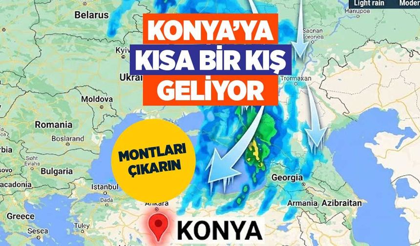 Konya'da 'İki Günlük Kış' Alarmı: Sıcaklık 9 Dereceye Düşüyor!