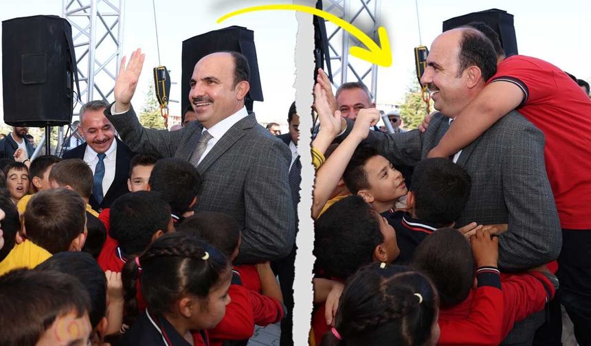 HERŞEY BİR ANDA OLDU! BAŞKAN ALTAY'A SEVGİSİNİ BÖYLE GÖSTERDİ
