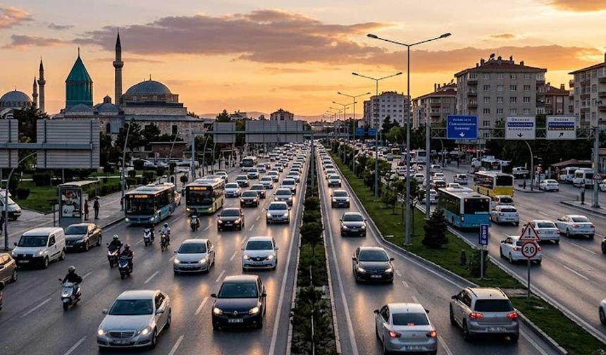 KONYA TRAFİĞİNDE YENİ REKOR