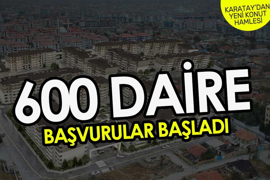 Karatay Belediyesi Sedir Park Konutları Kura Sonuçları