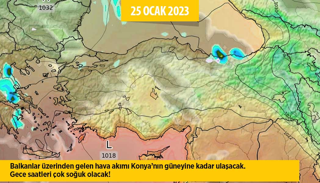 Konya'da hangi ilçelerde kar bekleniyor? Harita güncellenip yayınlandı