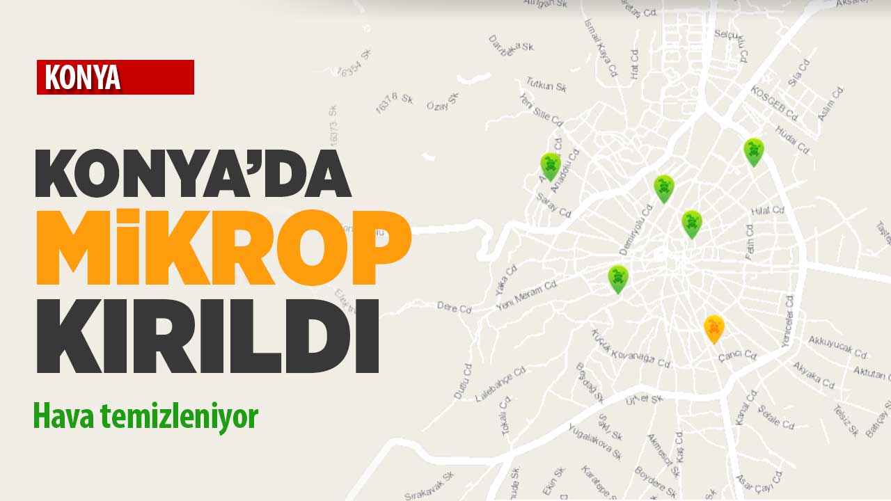 Kar yağışı etkisini gösterdi, Konya’da mikrop kırıldı