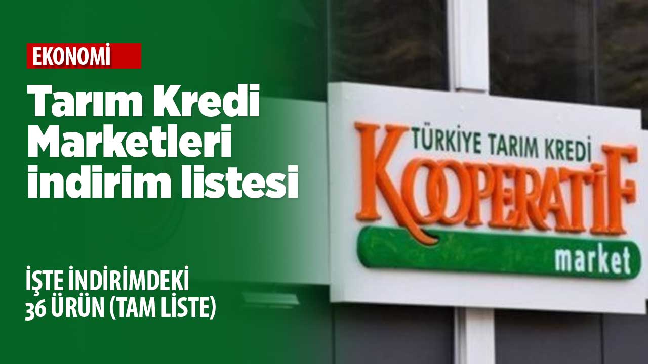 Tarım Kredi Marketleri indirimli ürün listesi (26-31 Ocak 2023)